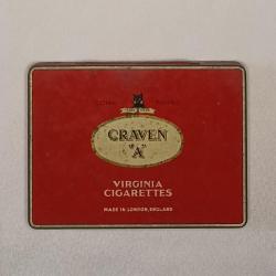 Boite &agrave; cigarettes anglaise CRAVEN"A" GB 39/45