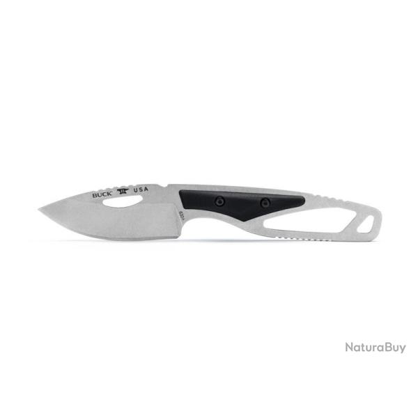 BEL1229 COUTEAU PLAT BUCK KNIVES PAKLITE 2.0 HIDE SELECT NOIR NEUF