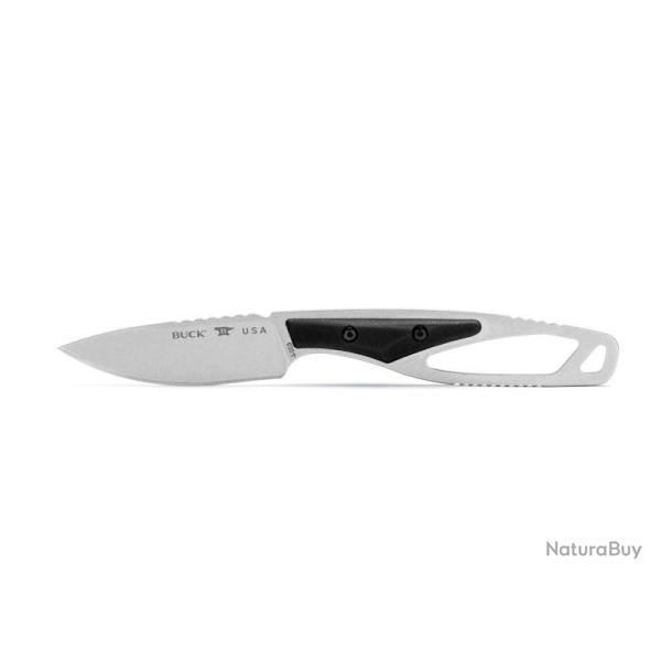 BEL1231 COUTEAU PLAT BUCK KNIVES PAKLITE 2.0 CAPE SELECT NOIR NEUF