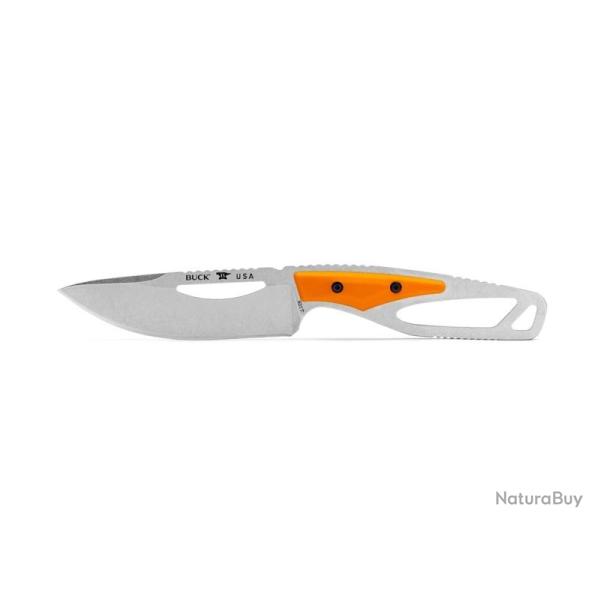 BEL1234 COUTEAU PLAT BUCK KNIVES PAKLITE 2.0 FIELD KNIFE SELECT ORANGE NEUF