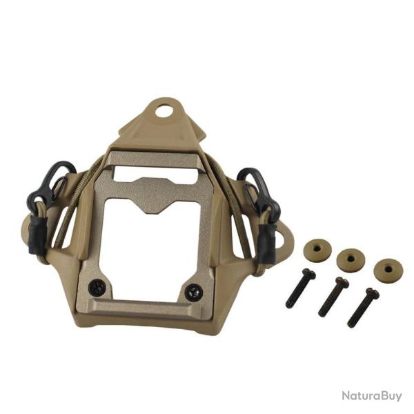 Adaptateur casque 3 trous NVG FAST MICH - Marron