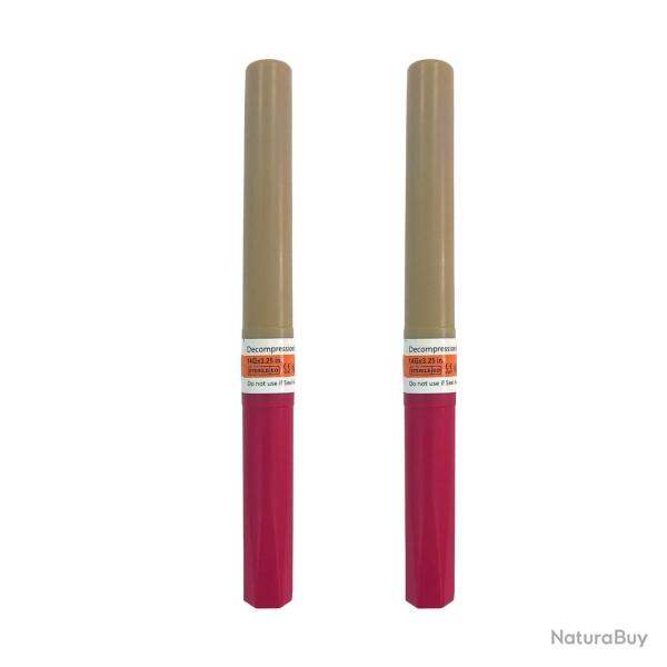 Aiguille m�dicale d�compression poitrine - 2pcs-Rouge