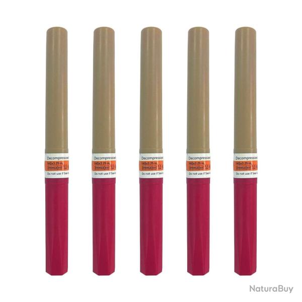 Aiguille m�dicale d�compression poitrine - 5pcs-Rouge