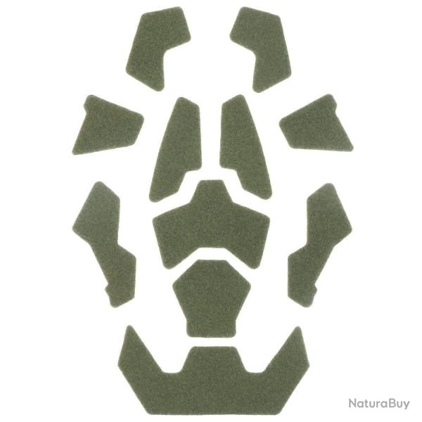 Autocollants casque coupe haute 11 pcs - Vert