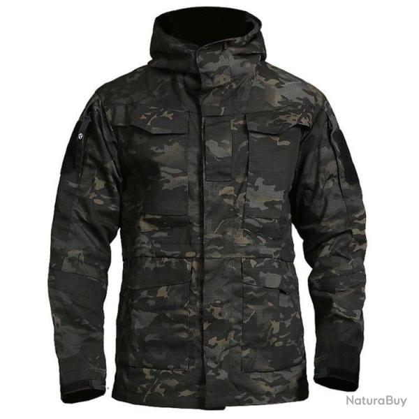 Blouson M65 Union Army � capuche - Multicam noir / S