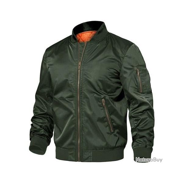 Blouson pilote arm�e Tacvasen OS - Vert arm�e / XL (US L)