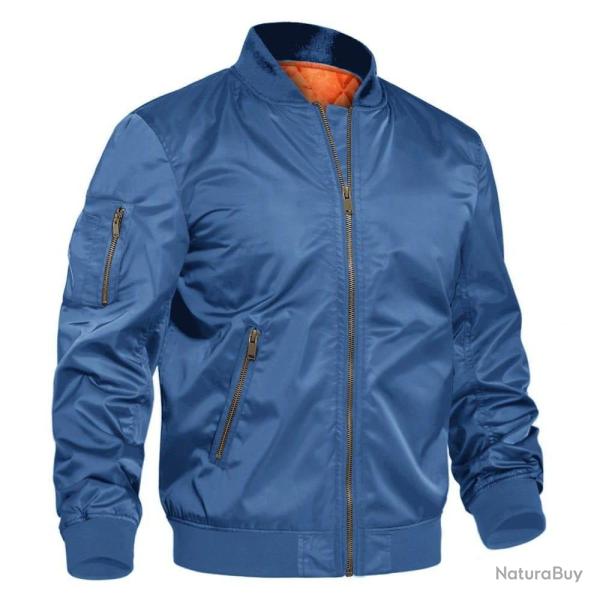 Blouson pilote arm�e Tacvasen OS - Bleu royal / 4XL (US 2XL)