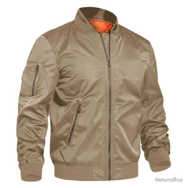 Blouson pilote arm�e Tacvasen OS - Marron / M (US S)