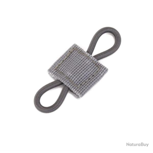 Boucle ruban Molle �lastique AGS - Gris / 1 pcs