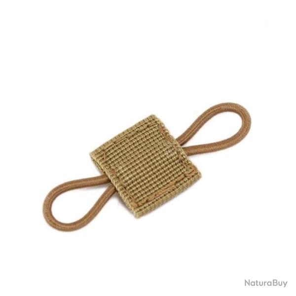 Boucle ruban Molle �lastique AGS - Kaki / 1 pcs