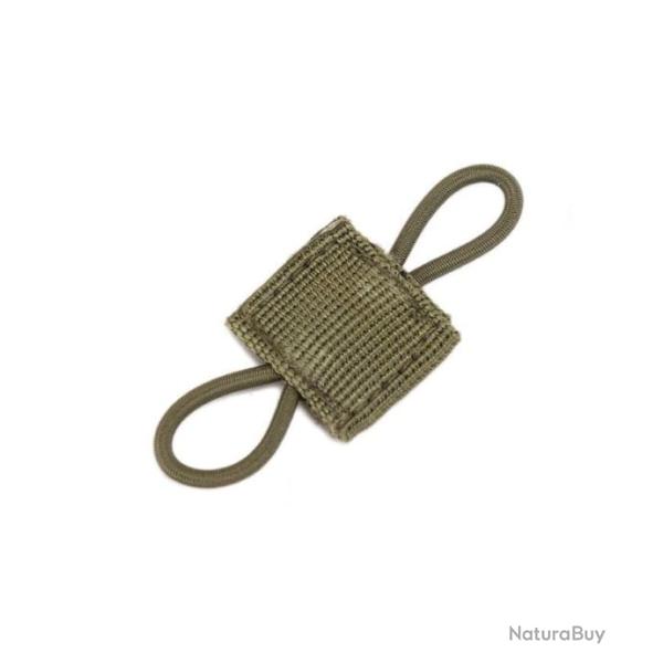 Boucle ruban Molle �lastique AGS - Vert arm�e / 4 pcs