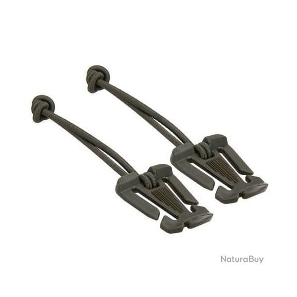 Boucle sac � dos Molle mousqueton EDC - 2 pcs Vert arm�e