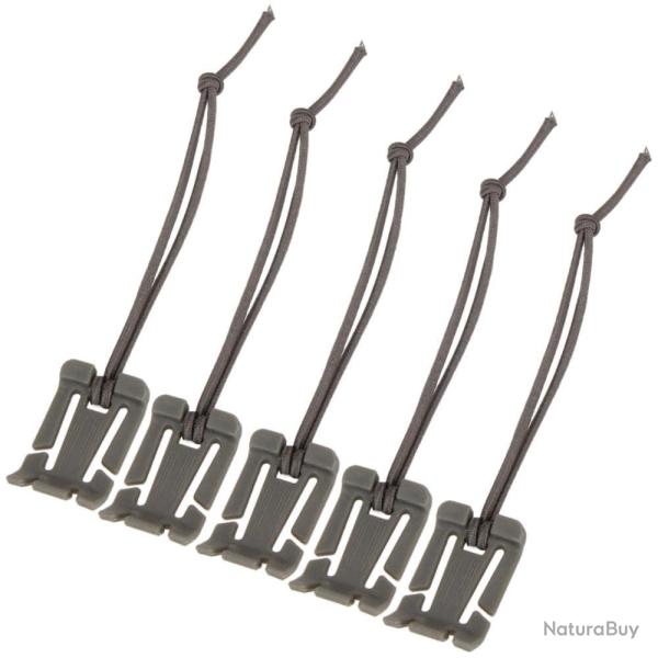 Boucle sac � dos Molle mousqueton EDC - 5 pcs Vert arm�e