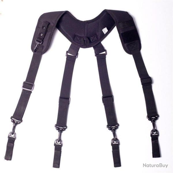 Bretelles combat Type X r�glable - Black