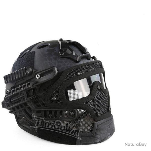 Casque int�gral SGS HL-20 - Python noir