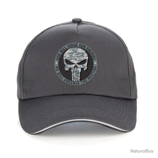 Casquette Punisher JS snapback - Gris