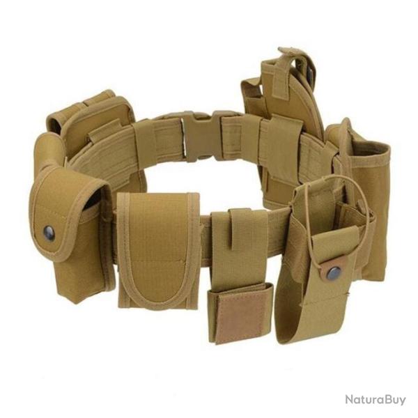 Ceinture tactique Operator Duty pochettes 10 en 1 - tan