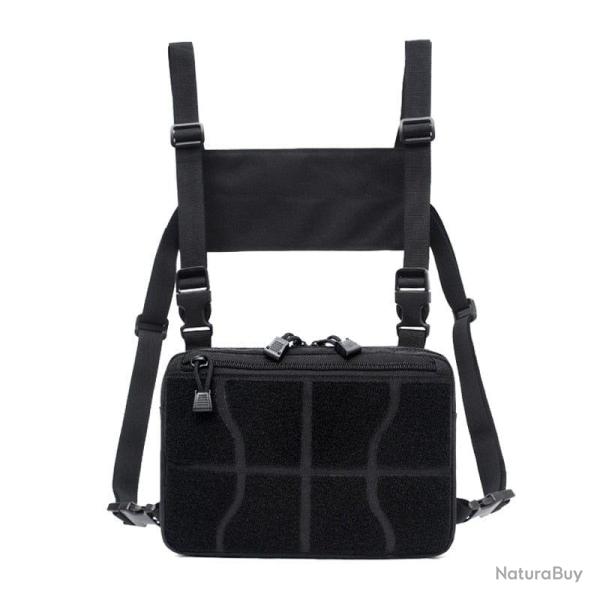Chest Rig r�glable multifonction WOS - Noir
