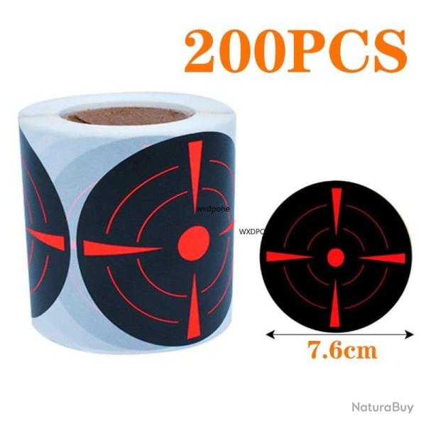 Cible auto-adh�sive 100/200 pcs - D 200pcs