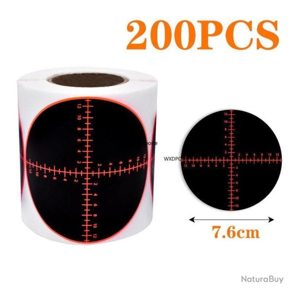 Cible auto-adh�sive 100/200 pcs - L 200pcs