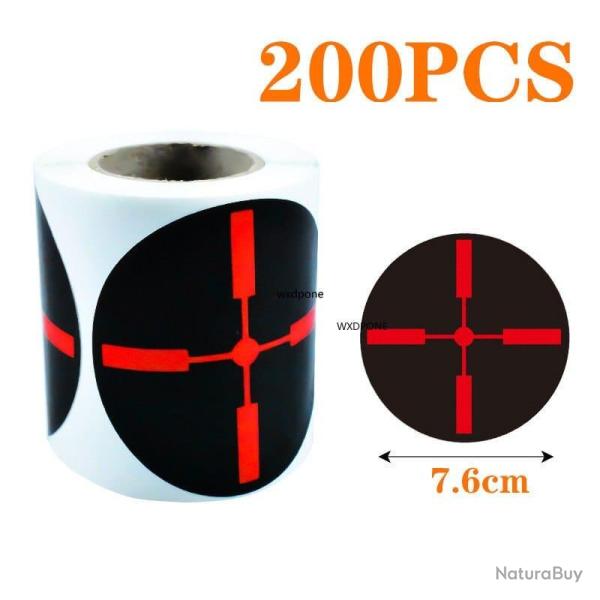 Cible auto-adh�sive 100/200 pcs - O 200pcs