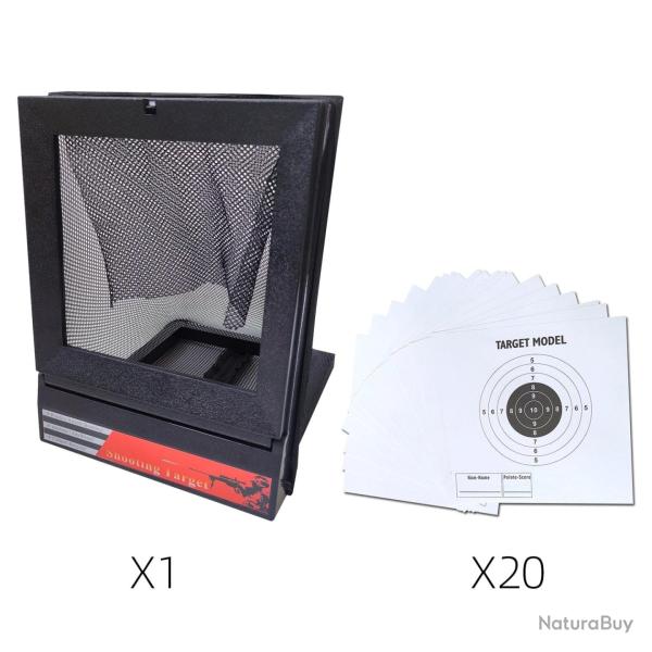 Cible filet CSG Sports int�rieur/ext�rieur - Support + cibles 20pcs