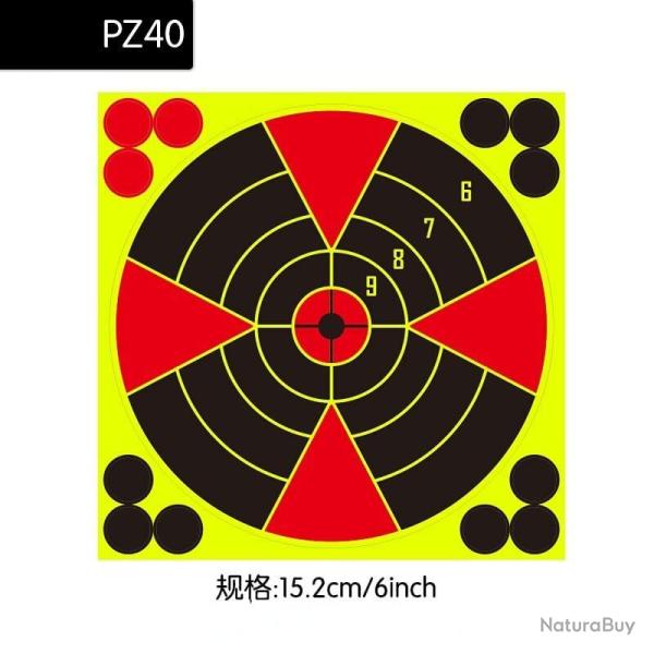 Cible haute visibilit� r�actif 10 pcs - Pz40