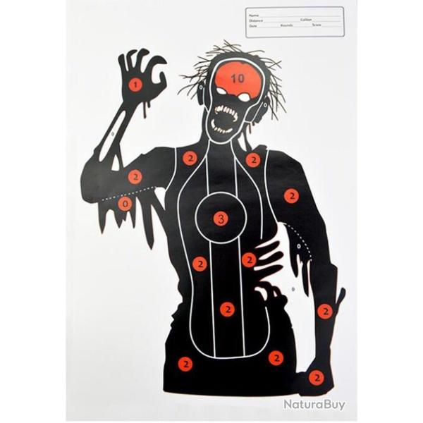 Cible humaine papier 45x32 cm 1 pc - Mod�le 2 1 pcs