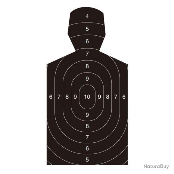 Cible humaine poitrine/t�te 10pcs - A (10pcs)