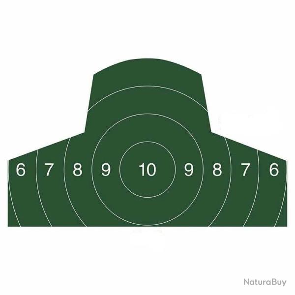 Cible humaine poitrine/t�te 10pcs - E (10pcs)