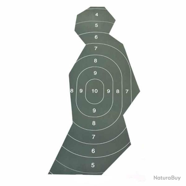 Cible humaine poitrine/t�te 10pcs - F (10pcs)