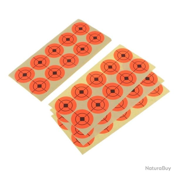 Cible orange auto-adh�sive 6 pcs
