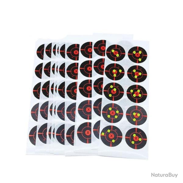 Cible r�active adh�sive 100/300 pcs (10 feuilles) - 200 Pcs-20 feuilles