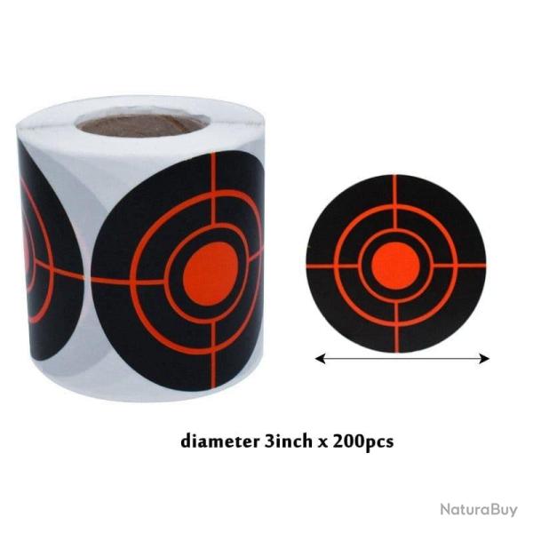 Cibles r�active 100/200/250 pcs - 200 pcs Rouge