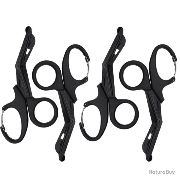 Ciseaux m�dicaux mousqueton 18.5cm Rhino - 4 pcs