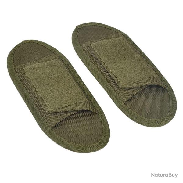 Coussinets sangle �paule rembourr�e 1 paire - Vert arm�e