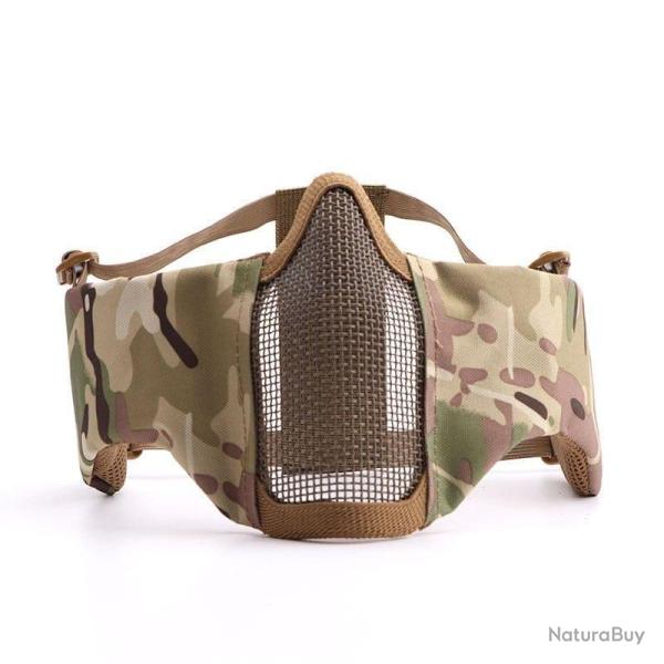 Demi-masque facial auriculaire MPO - Multicam
