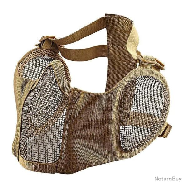 Demi-masque filet m�tal BattleLite ARS - Tan