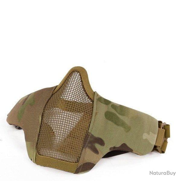 Demi-masque grille m�tal SN Airsoft - Multicam