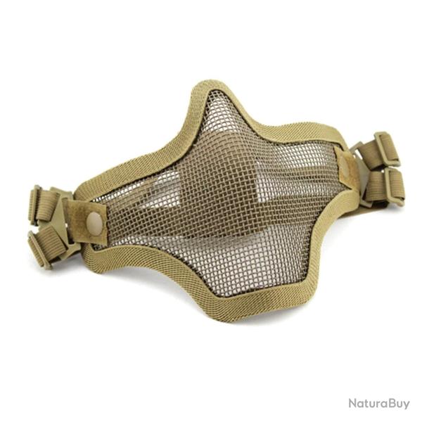 Demi-masque StrikeForce maille m�tallique WOSport - Tan