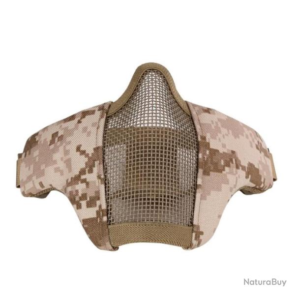 Demi-masque PDW maille m�tallique - Digital Desert