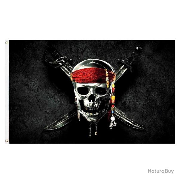 Drapeau Pirate Jolly Rogers 60-150cm - 90 x 150cm