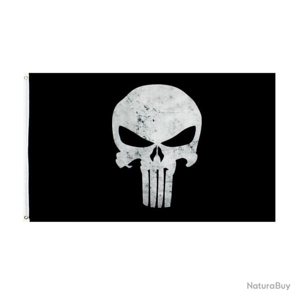 Drapeau Punisher Tactical Skull 60x150/90x150cm - 90 x 150cm