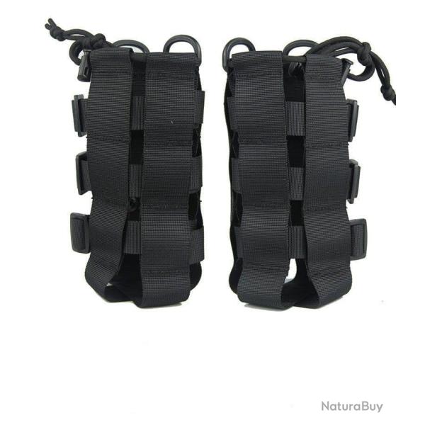 �tui bouteille Molle 0,5 � 2,5 l r�glable - Noir