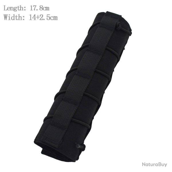 �tui suppresseur VULPO 22cm & 17.8cm - Noir 17.8cm