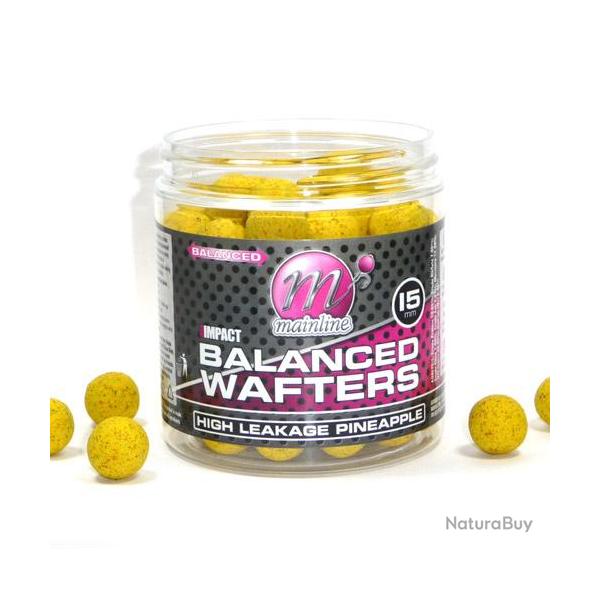 Bouillettes Equilibr�es Mainline High Impact H.L. Pineapple 15mm (par 60)