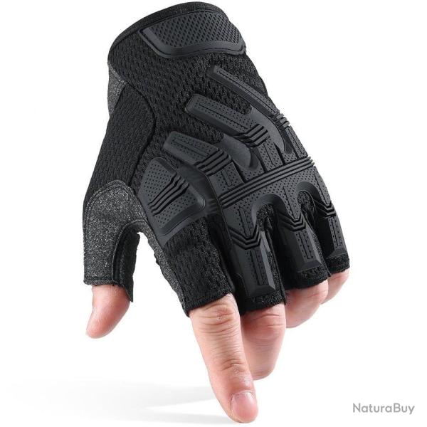 Gants demi doigt PantherStrike XT SWAT MC Gear Noir