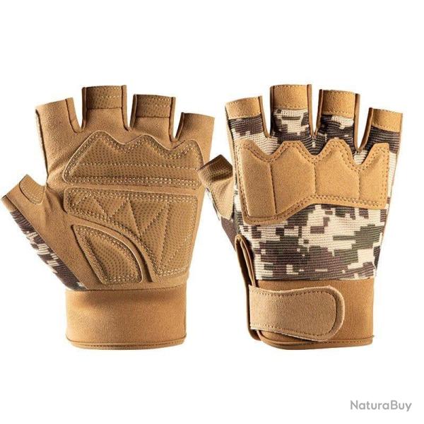 Gants demi doigt ViperCut Tactical WSE Digital Desert