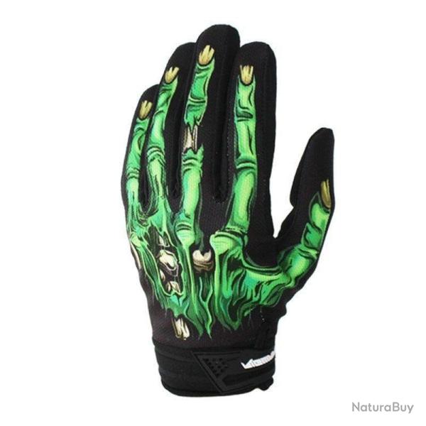 Gants squelette PhantomPalm doigt complet Vert