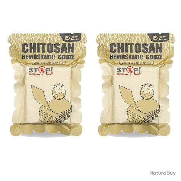 Gaze h�mostatique Soluble Rhino Rescue - 2PC 1